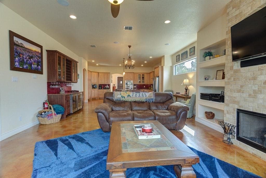 Living room view of the main area